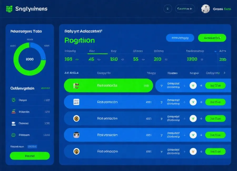 赛程与赛果数据面板示意图