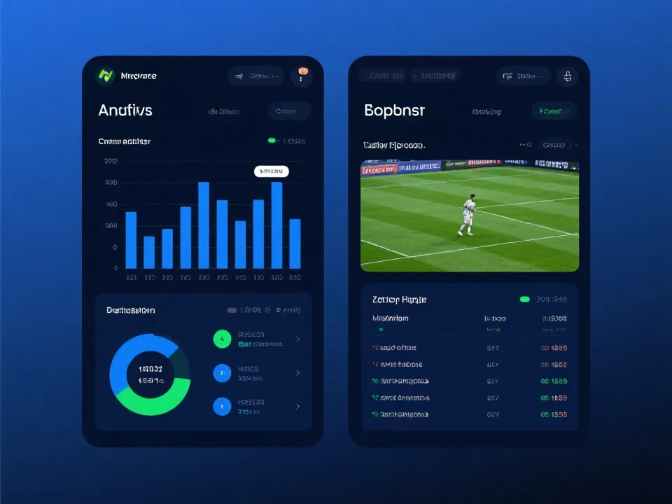 球队对比工具的可视化示意图